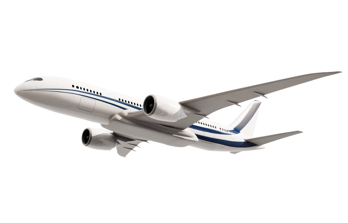 Three dimensional imageof an airplane